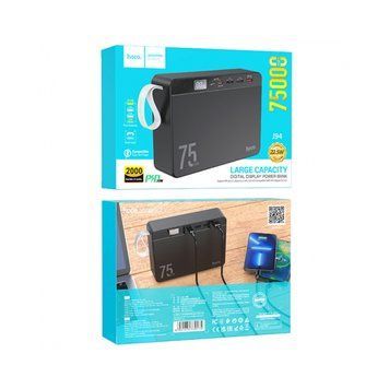 Power bank 75 000 mAh Hoco J94 22.5W PD20W/QC/LCD black 00078 фото