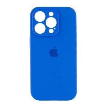 Silicone case Full square close camera iPhone 11 capri blue 34924 фото
