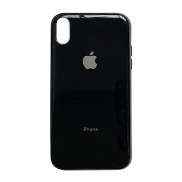 Силікон iPhone Xs Max Glass black 19246 фото