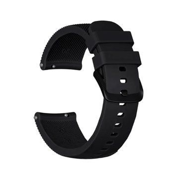 Універсальний ремінець 20mm silicone застібка black 04023 фото