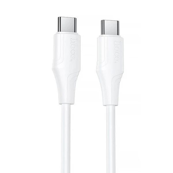 Cable Hoco Type-C to Type-C X124 60W/3A 1m white 45632 фото