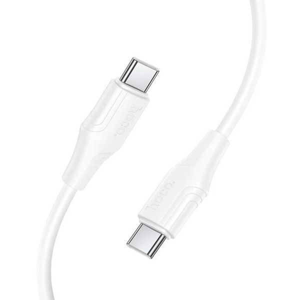Cable Hoco Type-C to Type-C X124 60W/3A 1m white 45632 фото