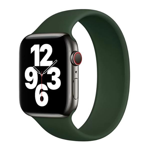 Ремінець Apple watch 38/40/41/SE silicone cyprus green 35520 фото