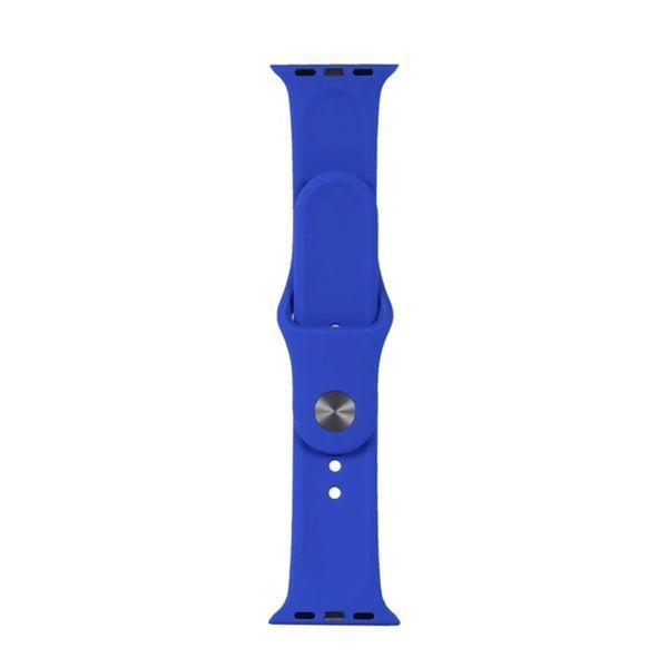 Ремінець Apple watch 42/44/45mm silicone neon blue 28602 фото