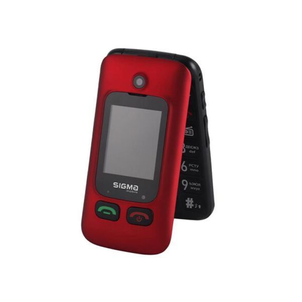 Телефон Sigma Comfort 50 Shell Duo TYPE-C Black-Red UA 25276 фото