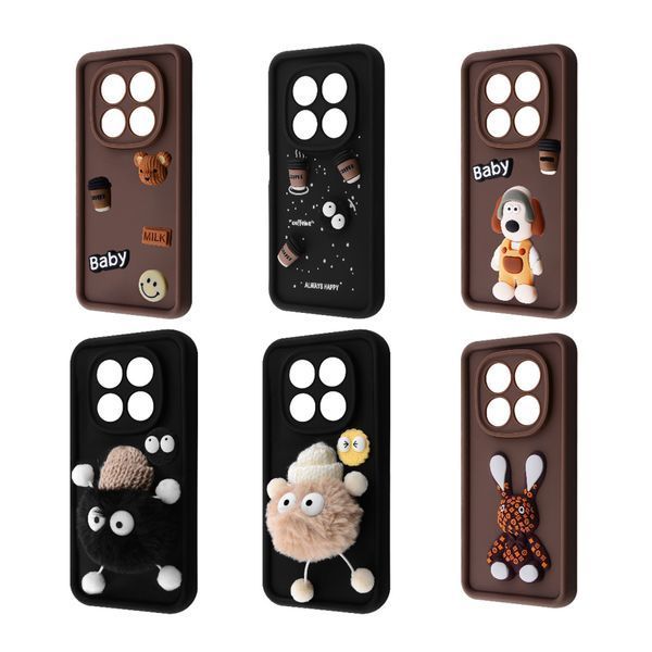 Силікон Xiaomi RedMi Note 14 Pro 4G Pretty Things Rabbit brown 39099 фото