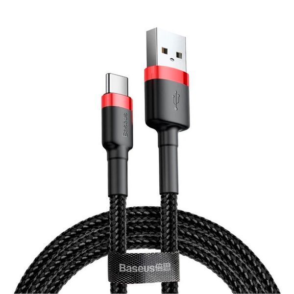 USB Cable Baseus Cafule Type-C 2A (2m) red/black 46674 фото