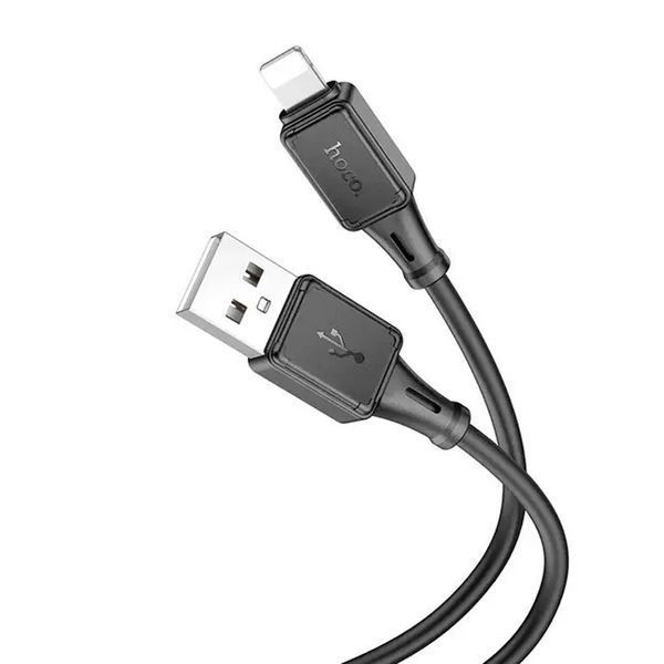 USB Cable Hoco Lightning X101 3A 1m black 45678 фото