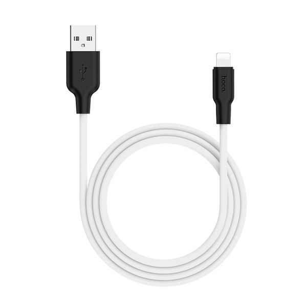 USB Cable Hoco Lightning X21 2.4A 1m white 19791 фото