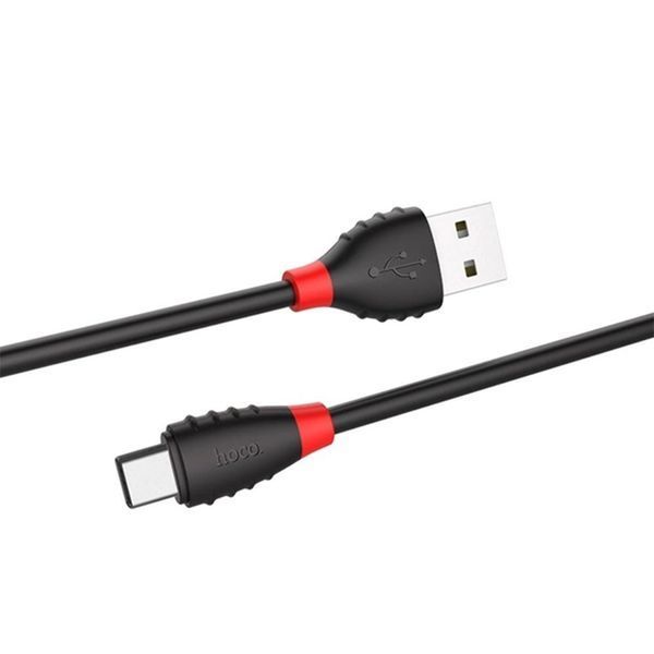USB Cable Hoco Type-C X27 3A 1,2m black 34063 фото