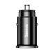 АЗП Baseus Square Metal PD 3.0 QC 4.0+ 30W (1USB/1USB-C) black 26664 фото 1
