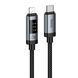 Cable Hoco Type-C to Lightning U148 display PD27W 1m black 44876 фото 2