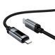 Cable Hoco Type-C to Lightning U148 display PD27W 1m black 44876 фото 3