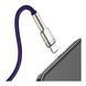 Кабель Baseus Cafule Metal Lightning 2.4A (1m) purple 02853 фото 2