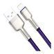 Кабель Baseus Cafule Metal Lightning 2.4A (1m) purple 02853 фото 1