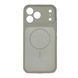 Silicone case iPhone 13 with MagSafe Vision titanium grey 47924 фото
