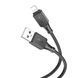 USB Cable Hoco Lightning X101 3A 1m black 45678 фото 3