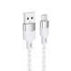 USB Cable Hoco Micro usb X99 2.4A 1m silver 33299 фото 2