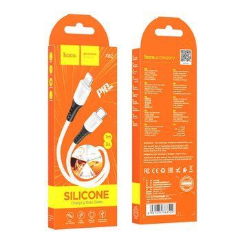 Cable Hoco Type-C to Lightning X82 20W/3A 1m white 32118 фото