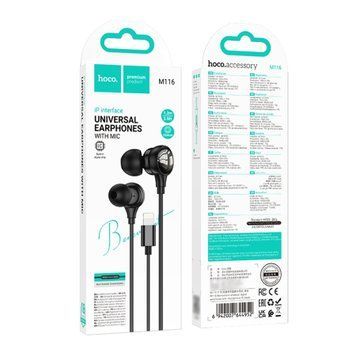 Навушники Bluetooth Hoco M116 Lightning black 43584 фото