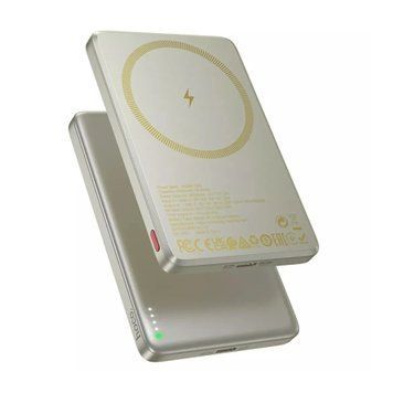 Power bank 10 000 mAh Hoco Q26 PD20W MagSafe titanium gold 00684 фото