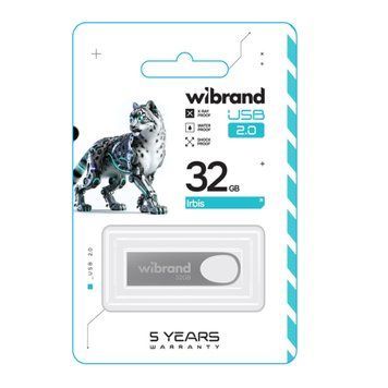 USB Flash 32 GB Wibrand Irbis Silver 36716 фото
