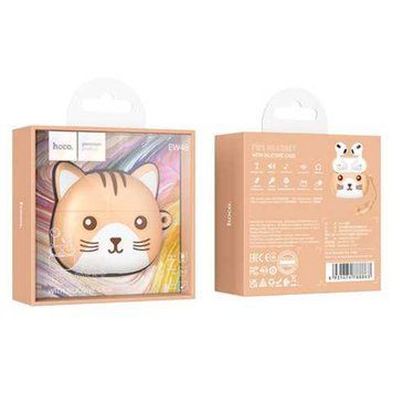 Навушники AirPods 3 Hoco EW46 white + case cat beige 32596 фото