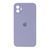 Silicone case Full square close camera iPhone 11 lavender grey 34921 фото