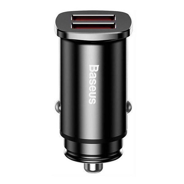 АЗП Baseus Square Metal QC 3.0 30W 2USB black 26665 фото