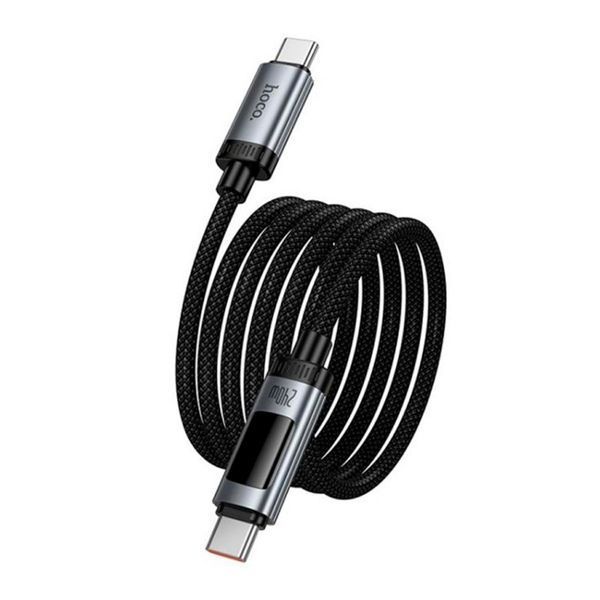Cable Hoco Type-C to Type-C U148 display 240W 1m black 44877 фото