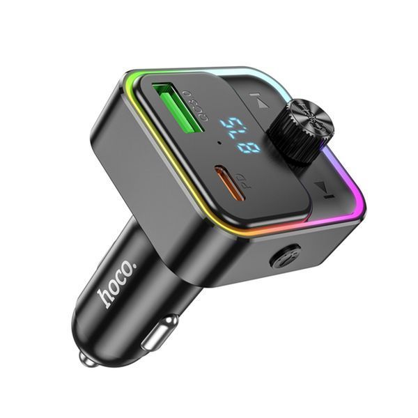 FM трансмістер Bluetooth Hoco E81 PD30W QC3.0 black 35037 фото