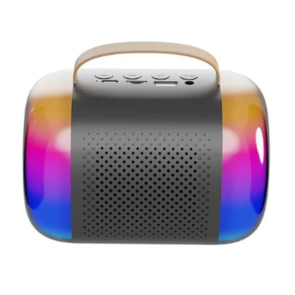 Колонка Bluetooth K21 2 мікрофони дитяче караоке black 44415 фото