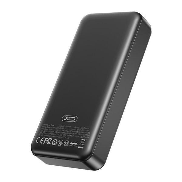 Power bank 20 000 mAh XO PR239 20W QC3.0 22.5W Display black 44261 фото