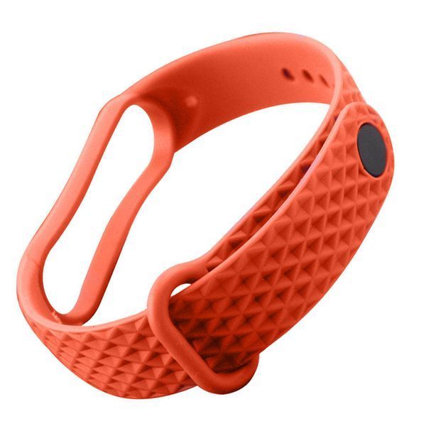 Ремінець Xiaomi Mi Band 5/6 romb orange 03584 фото