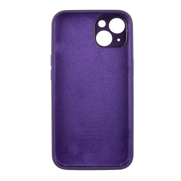 Silicone case Full camera iPhone 15 deep purple 33244 фото