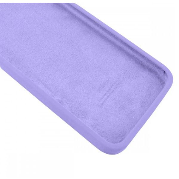 Silicone case Full camera iPhone 15 light purple 32276 фото