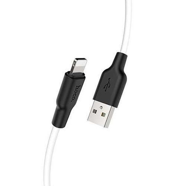 USB Cable Hoco Lightning X21 2.4A 2m white 21268 фото