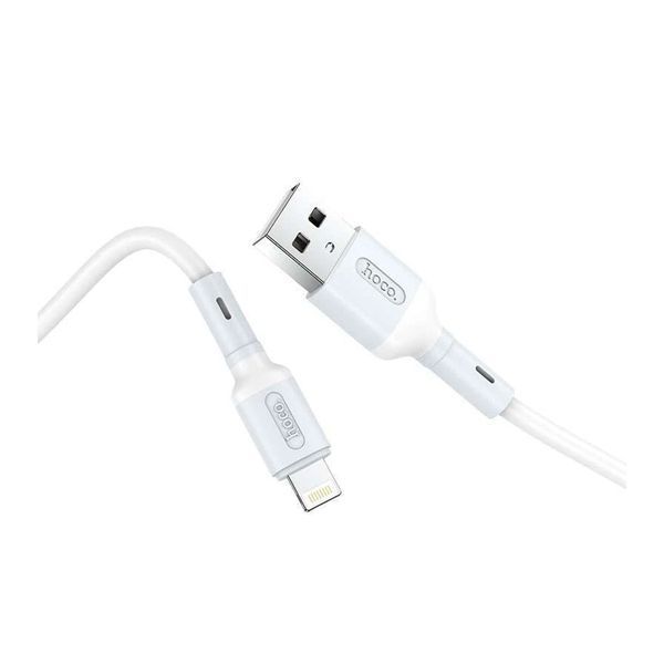 USB Cable Hoco Lightning X65 2.4A 1m white 37218 фото