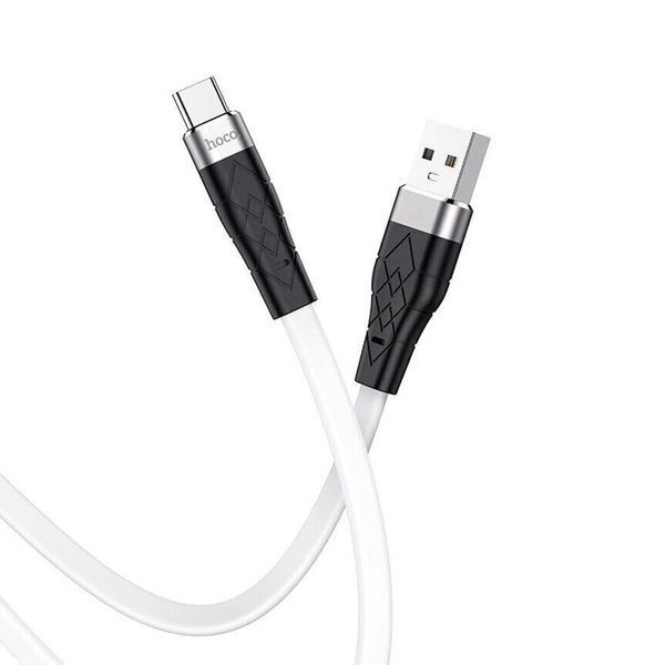 USB Cable Hoco Type-C X53 3A 1m white 23770 фото