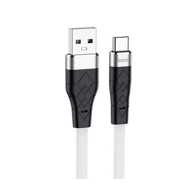 USB Cable Hoco Type-C X53 3A 1m white 23770 фото