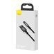 Кабель Baseus Tungsten Gold Fast Charging Lightning 2.4A (2m) black 19320 фото 3