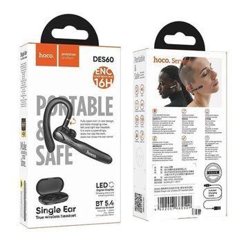 Bluetooth гарнітура Hoco DES60 black 43773 фото