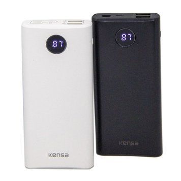Power bank 10000 mAh Kensa дисплей KP-60 white 07928 фото
