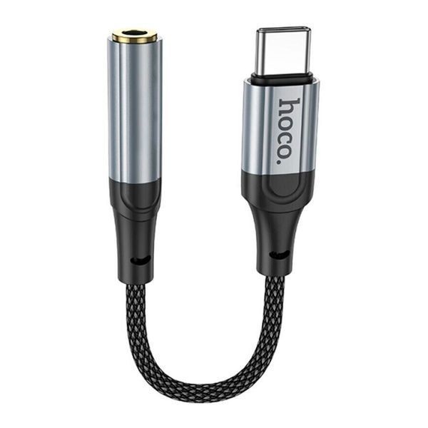 AUX Hoco LS36 to Type-C adapter black 46830 фото