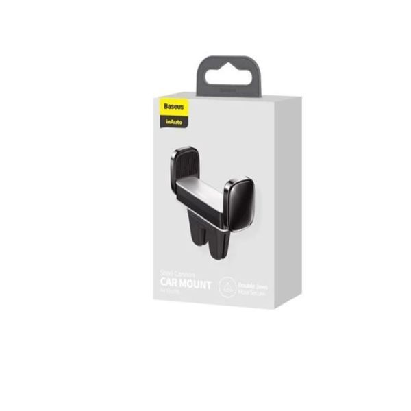 Автомобільний тримач Baseus Steel Cannon Air Outlet Car Mount silver 20328 фото
