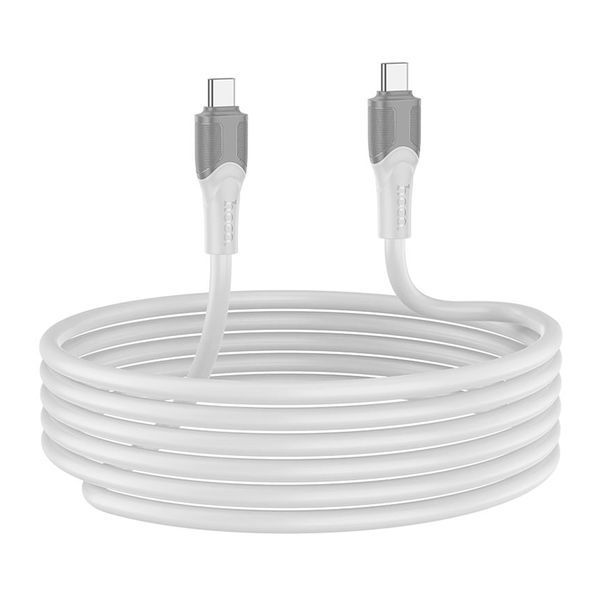 Cable Hoco Type-C to Type-C X106 240W/3A 2m silver 36407 фото