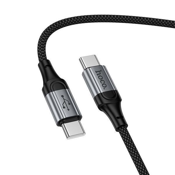 Cable Hoco Type-C to Type-C X121 60w/3A 1.5m black 44465 фото