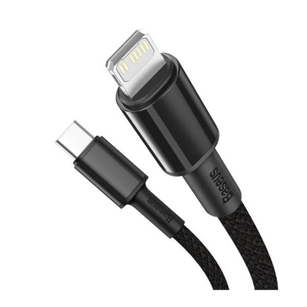 Cable Baseus High Density Braided Type-C to Lightning PD 20W (1m) black 18395 фото