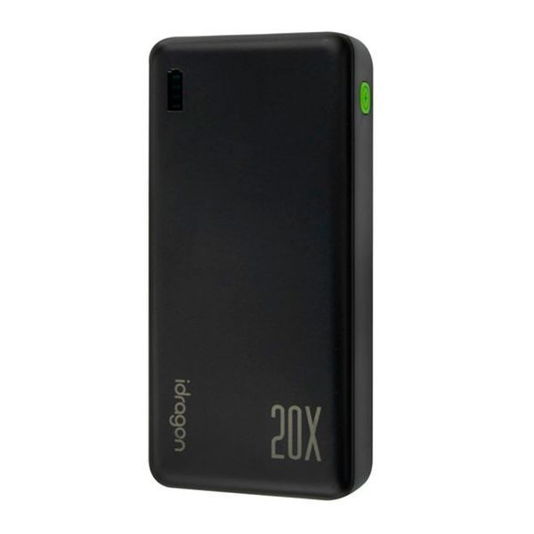 Power bank 20 000 mAh iDragon KP-24 PD30W Led  black 44988 фото