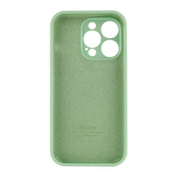 Silicone case Full camera iPhone 16 Pro pistachio 40016 фото